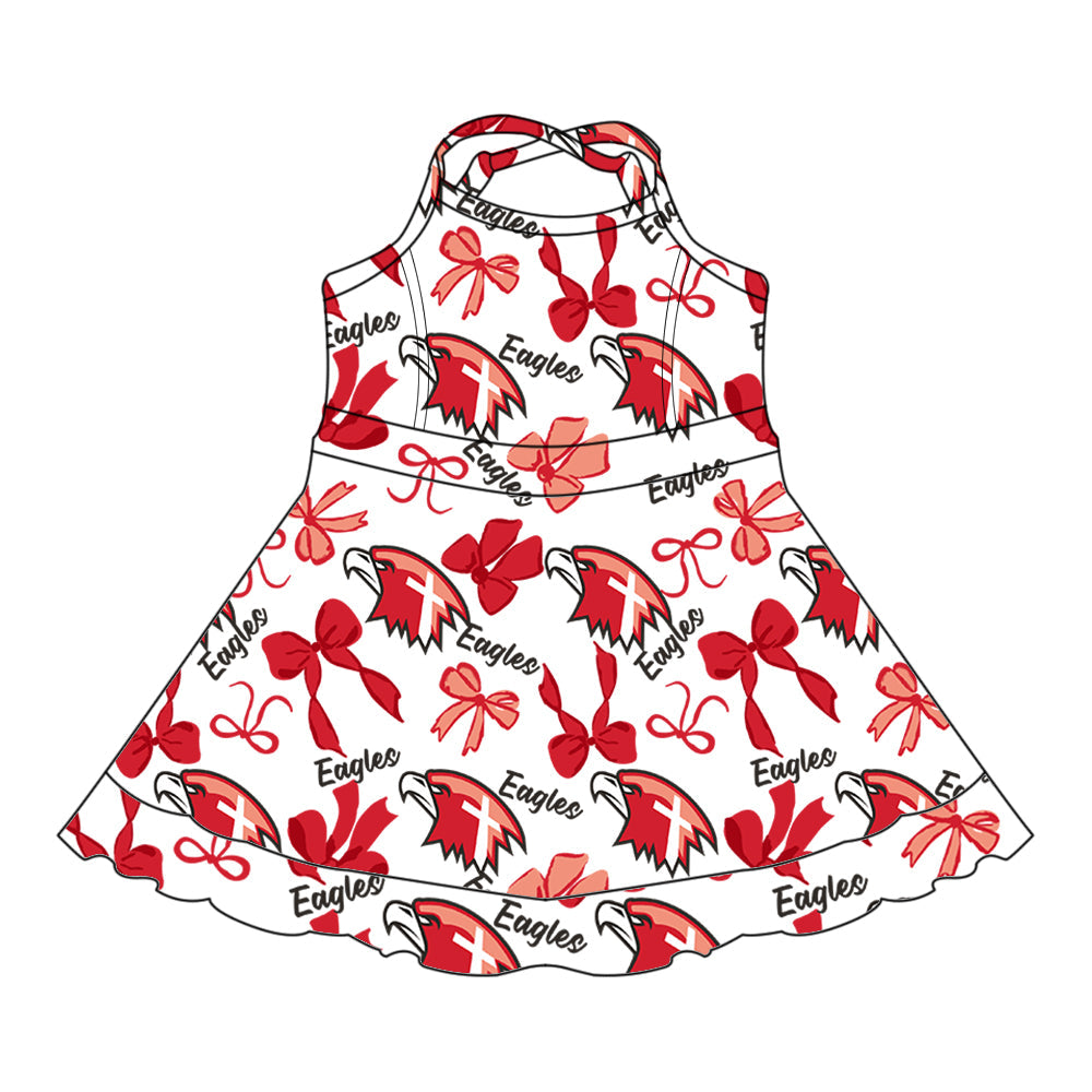 Toddle girls wholesale custom team design dress