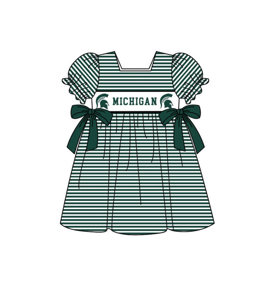 Custom collegiate team girls summer dress