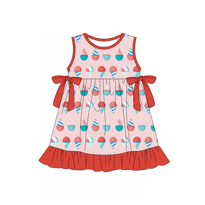 wholesale kids clothes custom popsicle design dress