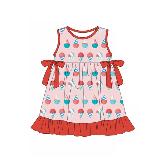 wholesale kids clothes custom popsicle design dress