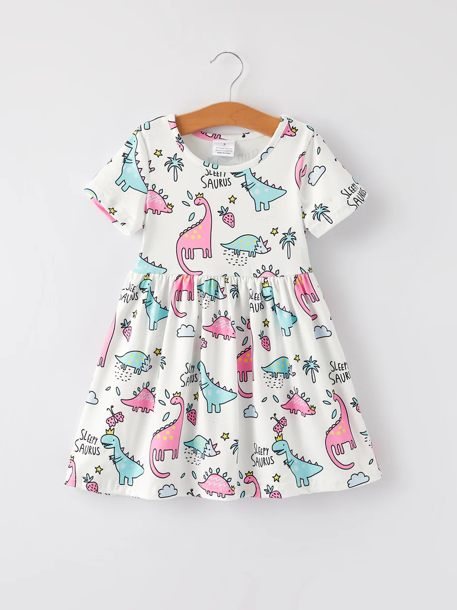 baby girl dinosaur summer dress