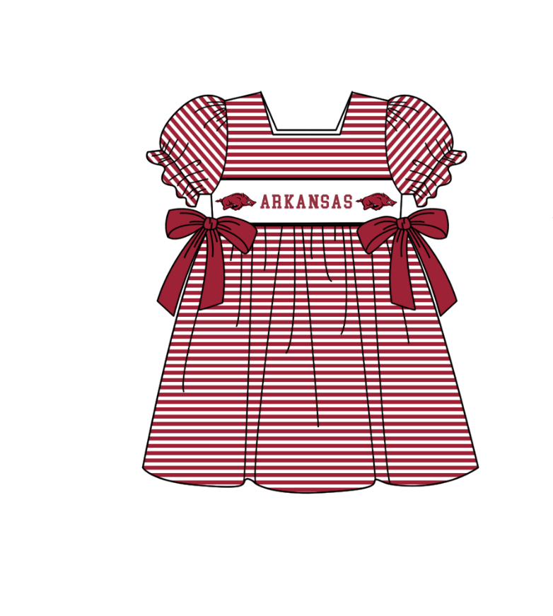 Custom collegiate team girls summer dress