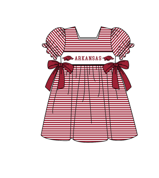 Custom collegiate team girls summer dress