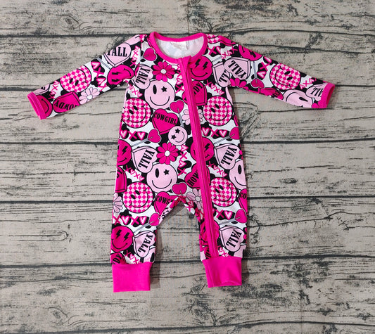 cowgirl howdy western valentines day romper preorder