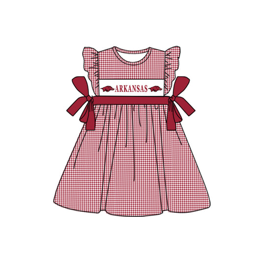 baby girl university football team custom dress