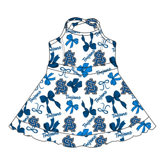 Toddle girls wholesale custom team design dress
