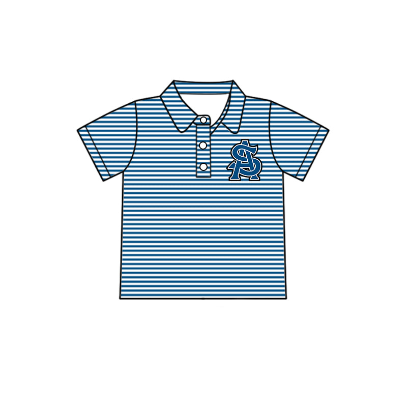 Kids baby short sleeve custom team pullover top