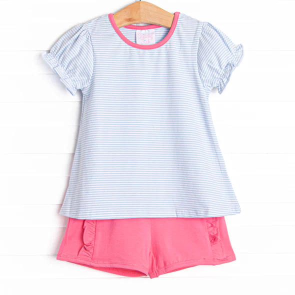 Toddle girls wholesale summer short set