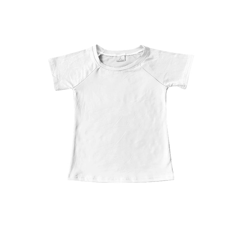 baby girls white short sleeve t-shirt