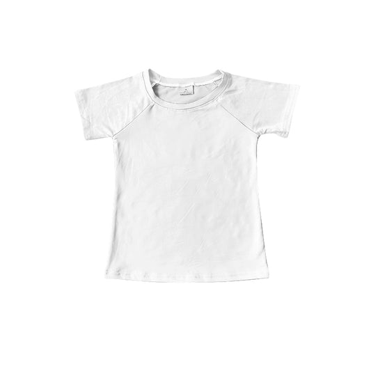 baby girls white short sleeve t-shirt