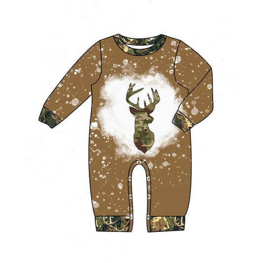 Toddle boy long sleeve camouflage romper