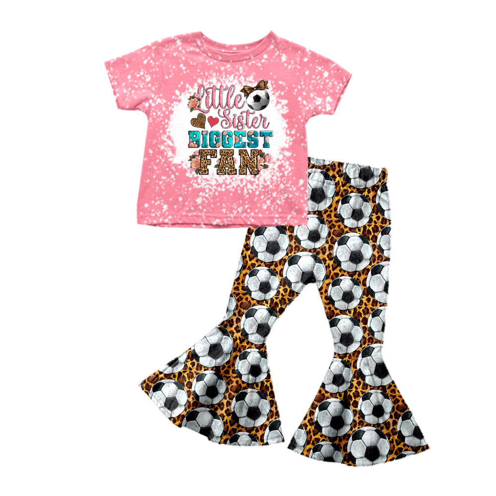 baby  girls short sleeve soccer sports outfit