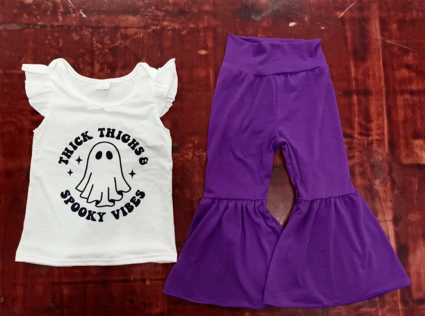 baby girls Halloween ghost clothes set, moq 3