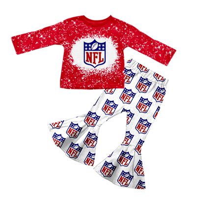 baby girls long sleeve team clothing set, moq 3