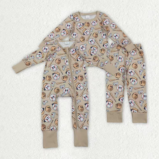 Boys smile face baseabll top matching pants outfit