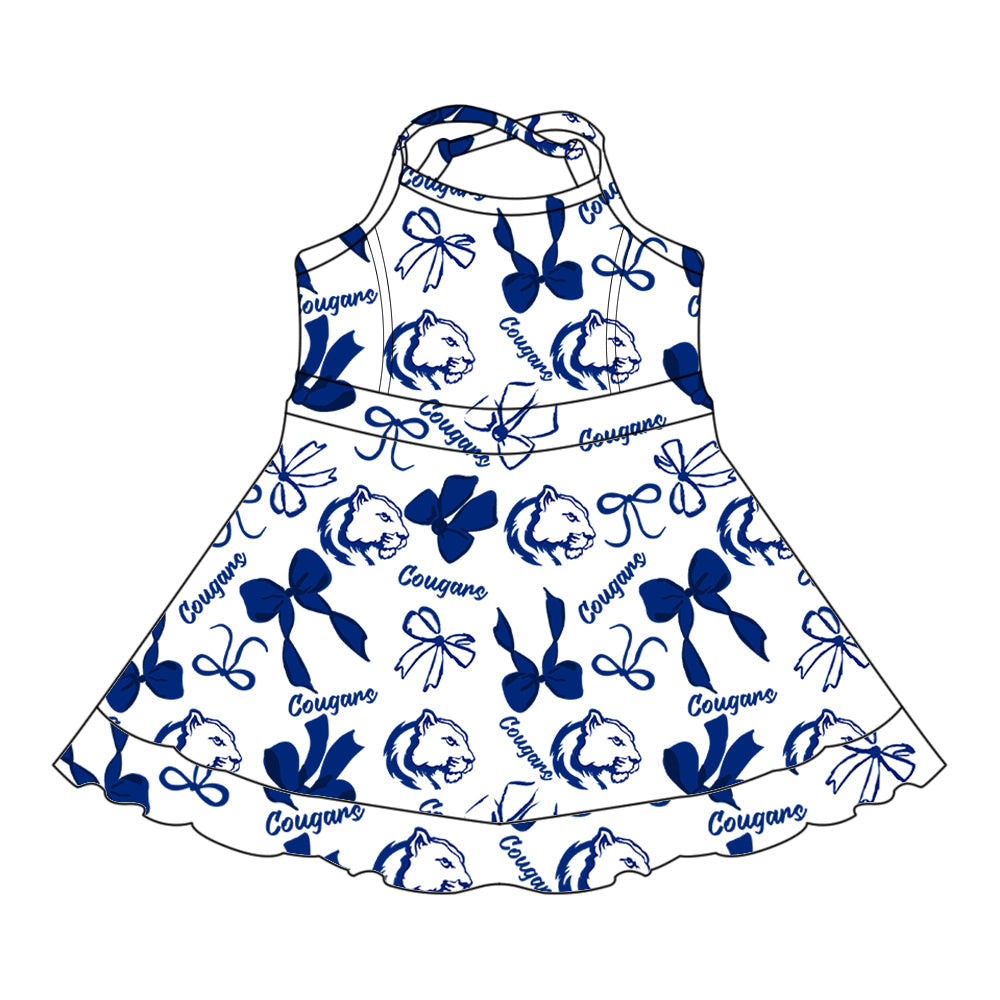 Toddle girls wholesale custom team design dress