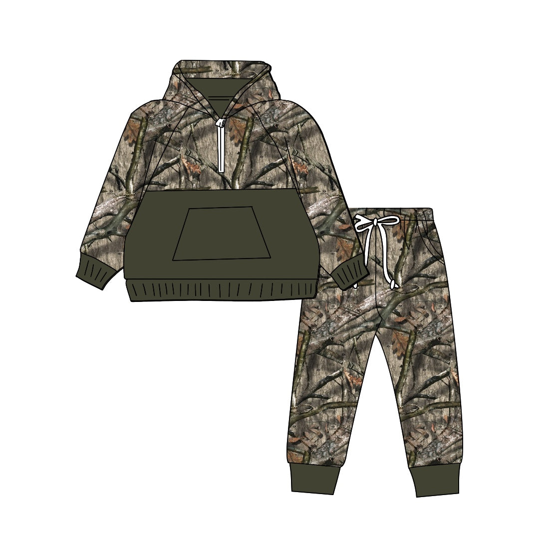 country baby boy western camo matching clothing set