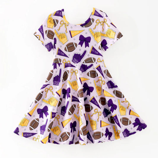 Toddle girls wholesale custom team design dress
