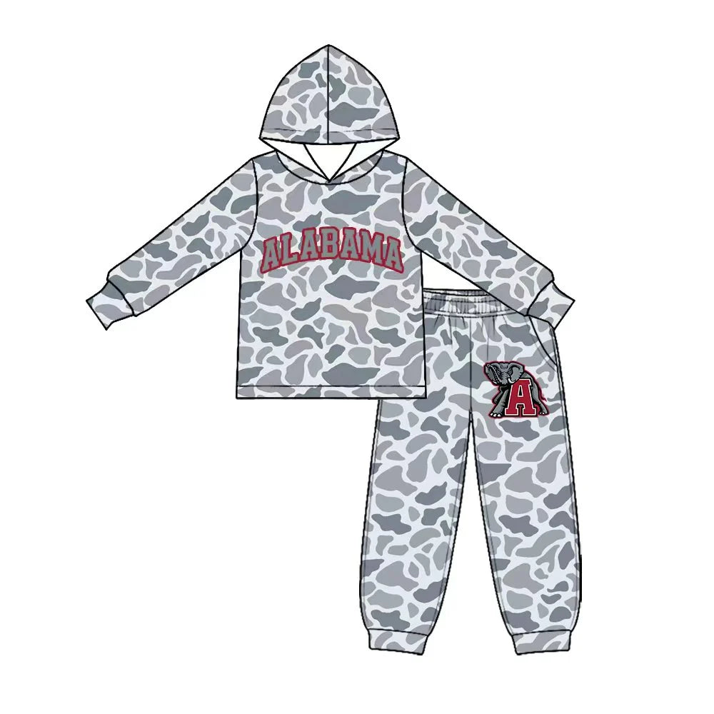 Baby boy custom team cheer design long sleeve hoodie set
