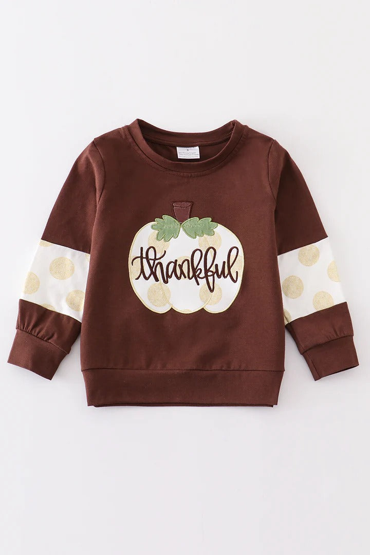 baby girls long sleeve Thanksgiving top