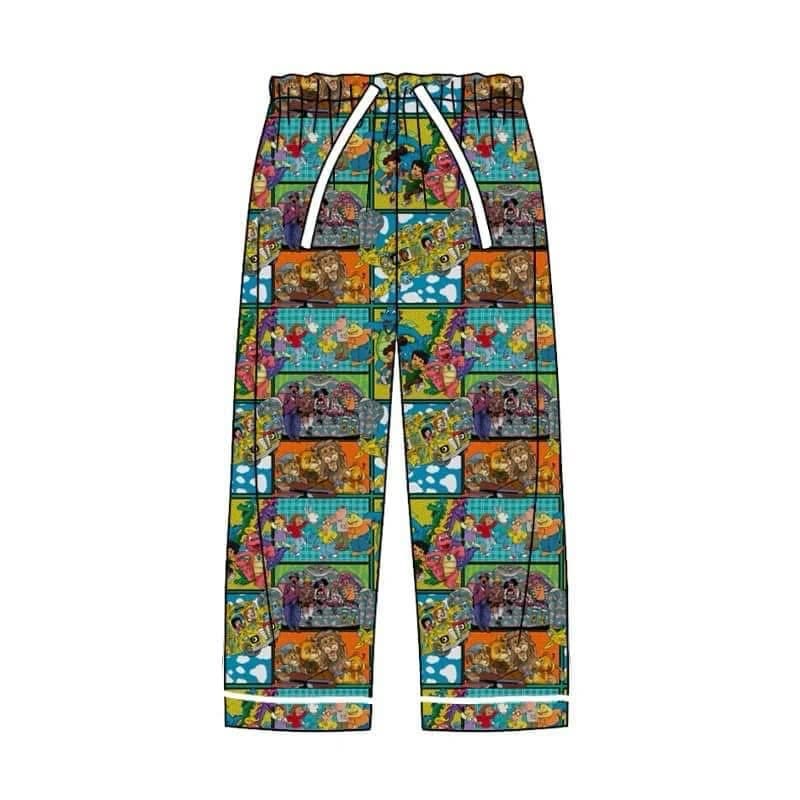 adult women cartoon milk silk  long pants