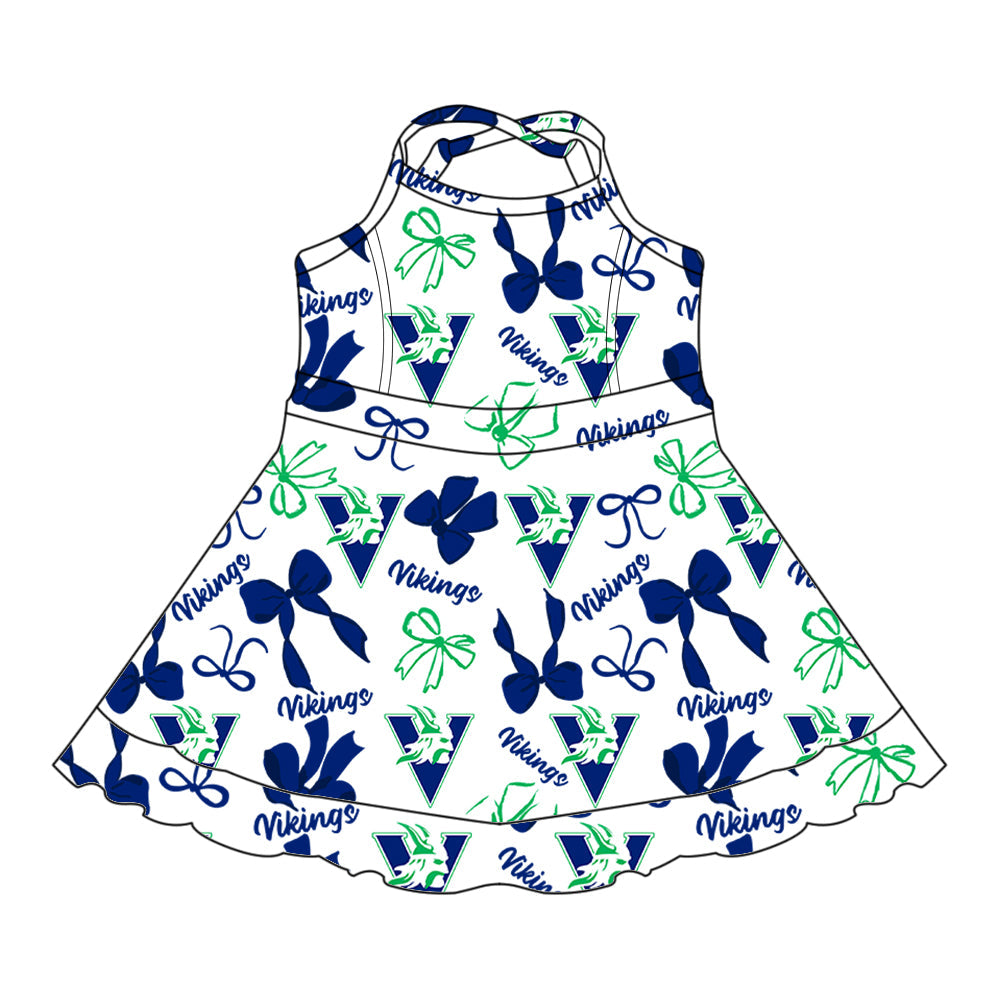 Toddle girls wholesale custom team design dress