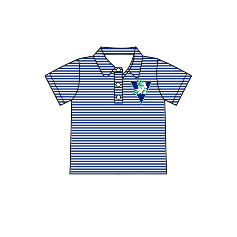 Kids baby short sleeve custom team pullover top