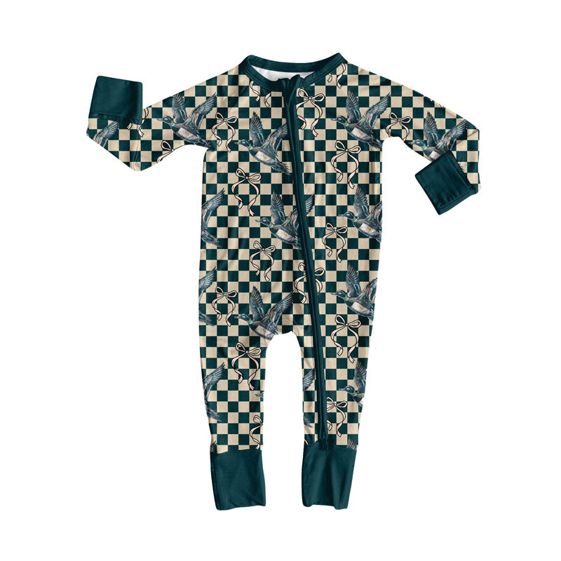 toddle baby long sleeve Mallard duck romper wholesale factory price