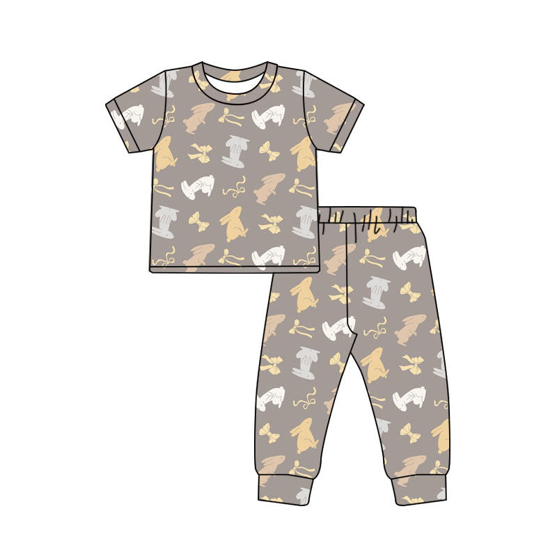 Easter bunny design kids pajama set wholesal factory price
