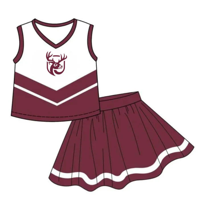 Baby girls custom team cheer outfit add shorts