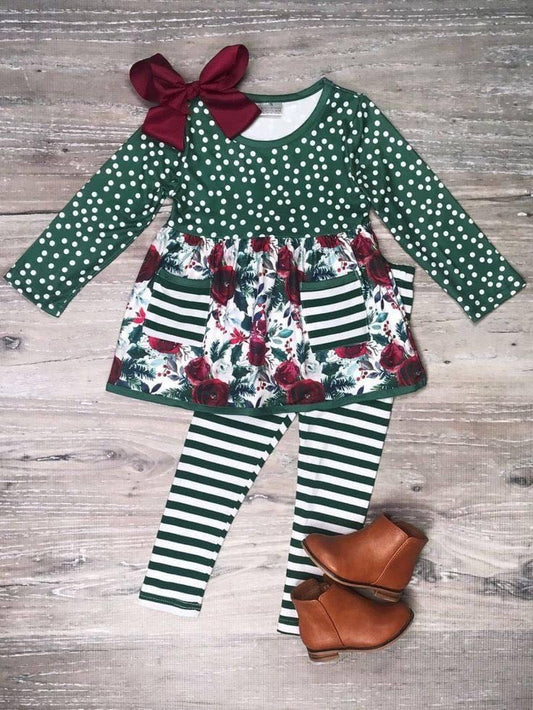 baby girls long sleeve spring fall boutique outfit