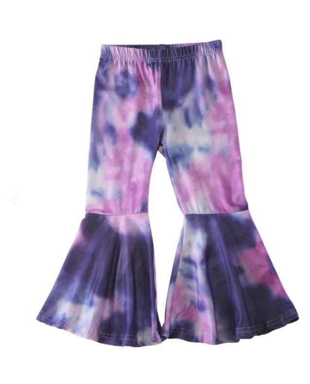 baby girls tie dye milk silk bell bottoms