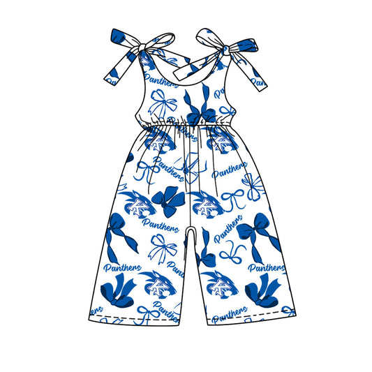 toddle girls customn team print jumpsuit wholesale factory price