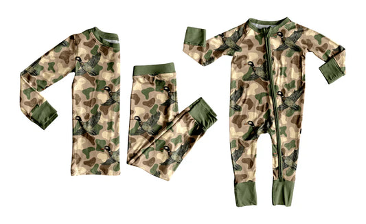 Toddle kids mallard duck camo design matching outfit