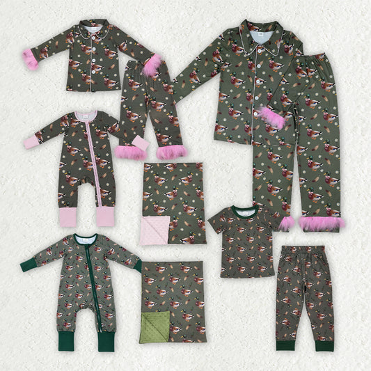 Mallard duck call boy short sleeve outfit
