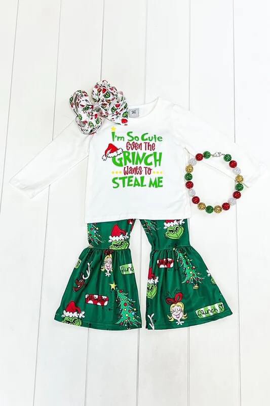 baby  girls long sleeve Christmas outfit