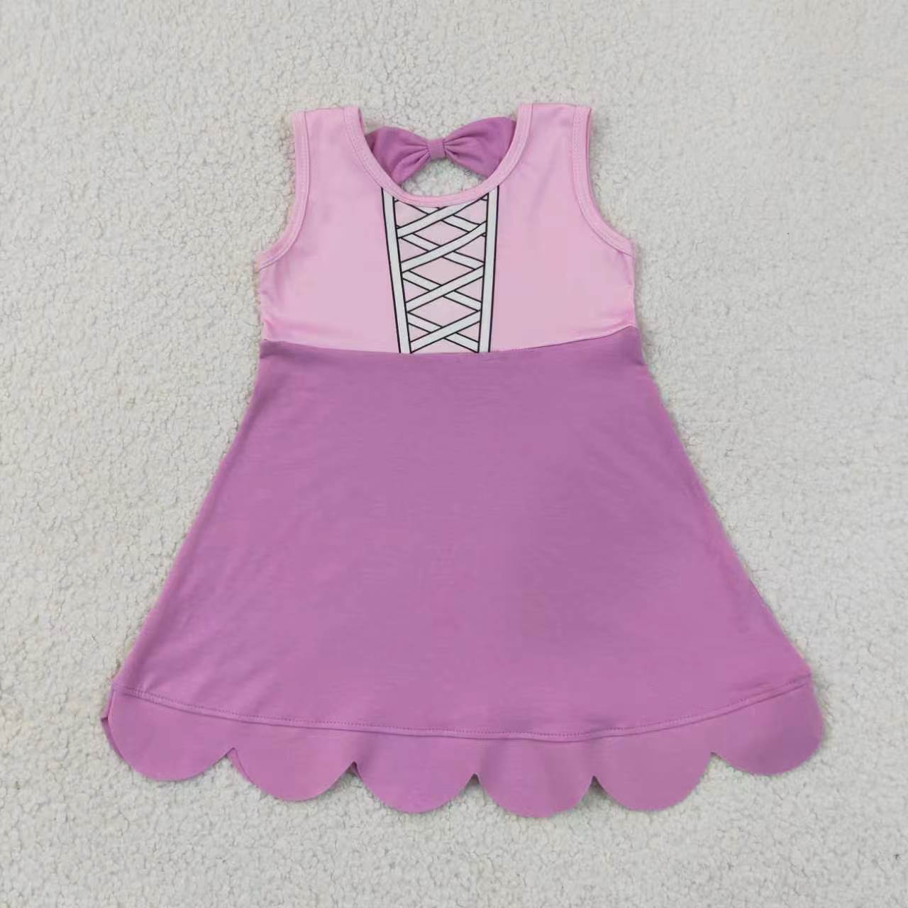 Baby girls red polka princess dress