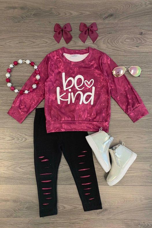 be kind baby girls fall winter clothing set