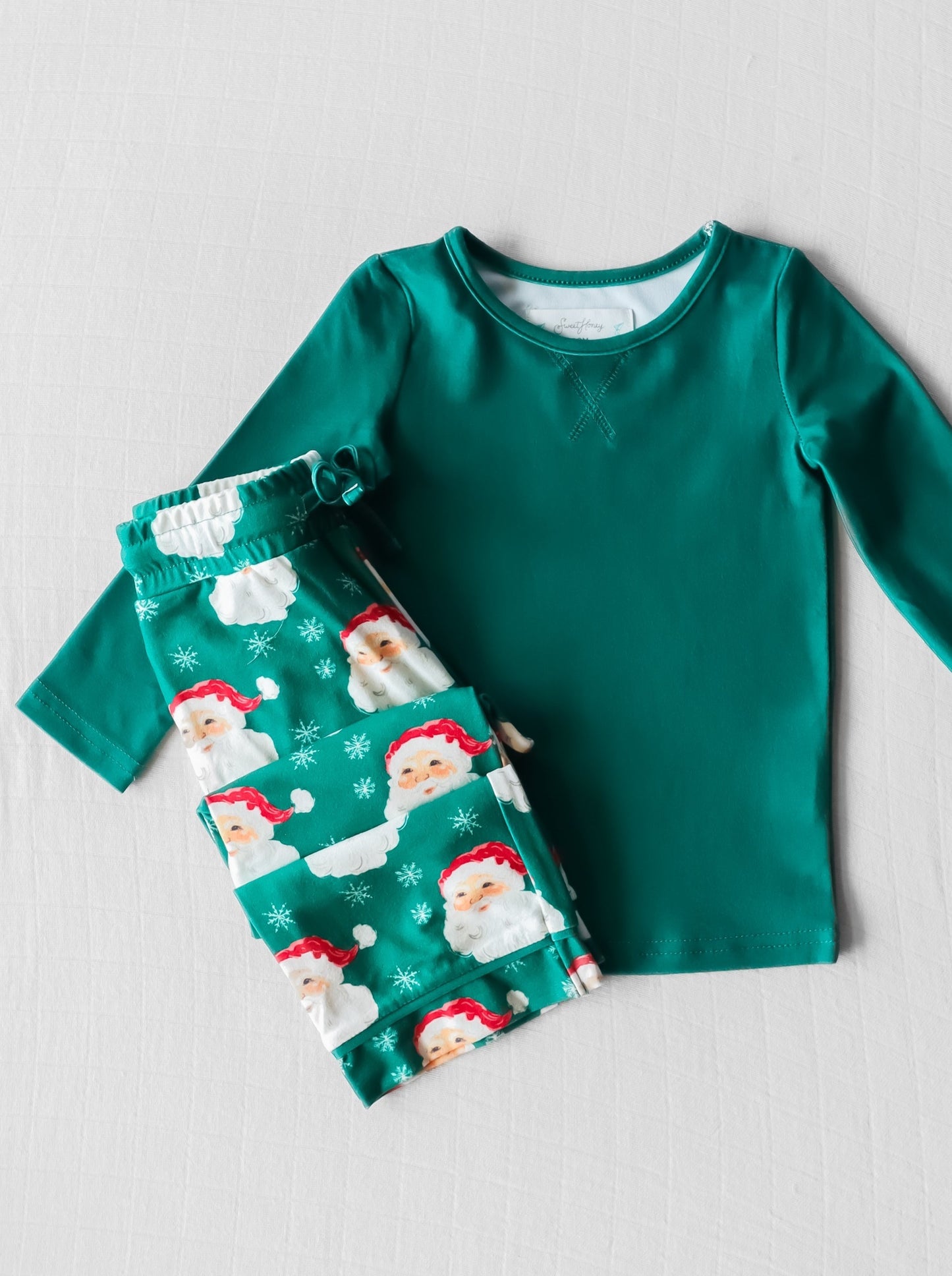Infant baby kids Christmas design pajama set clothes