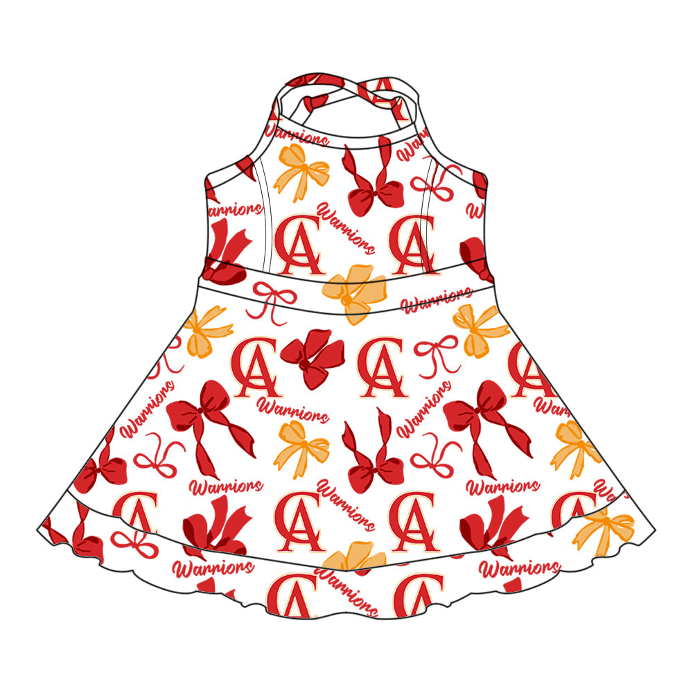 Toddle girls wholesale custom team design dress