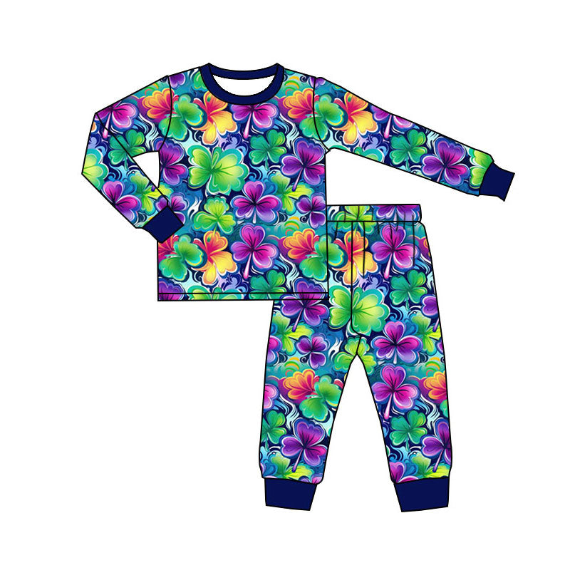 Saint Patrick's Day design kids pajama set wholesal factory price