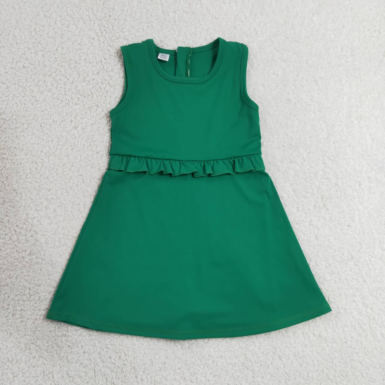 Toddle girls green color yoga dress
