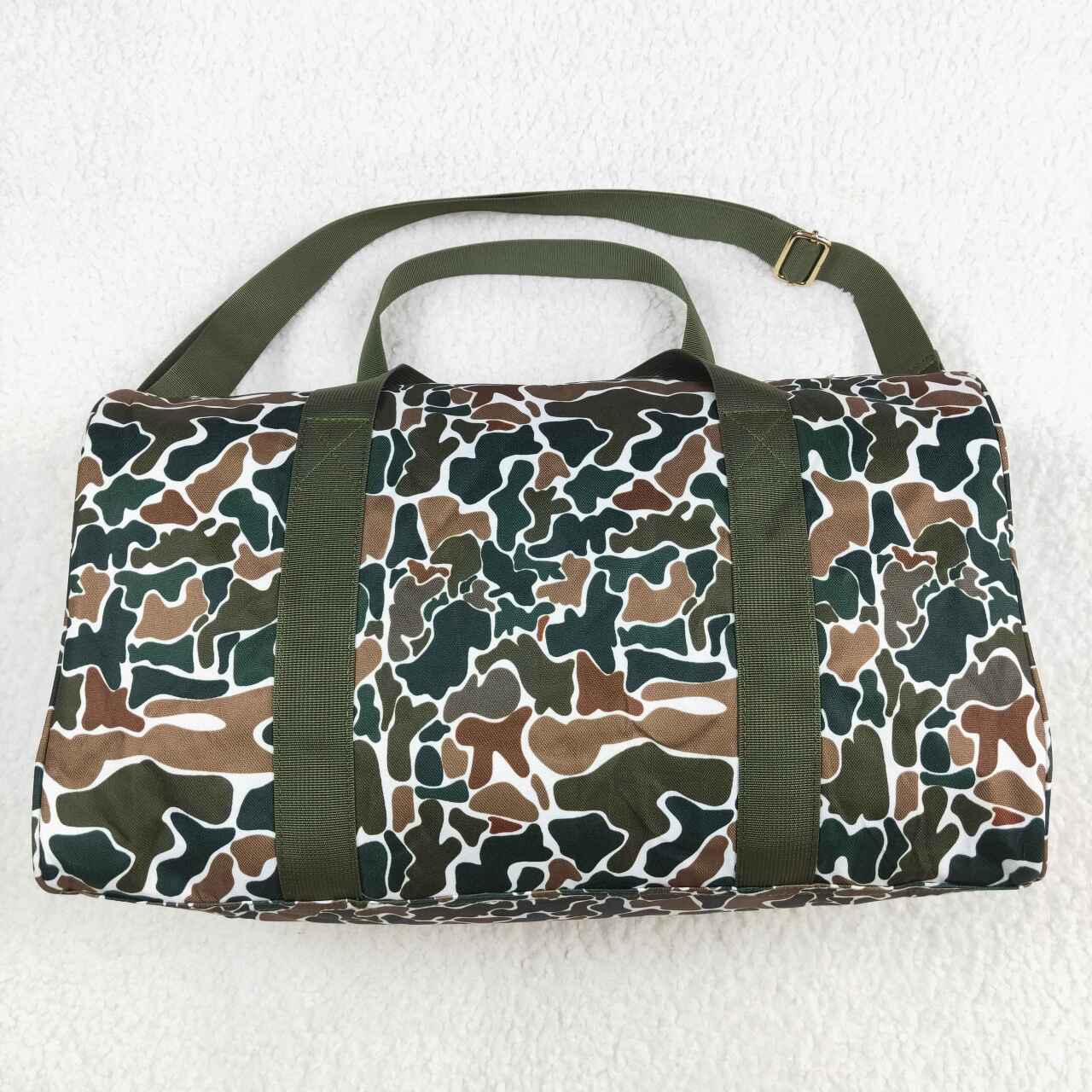 new style brown camo print duffle bag