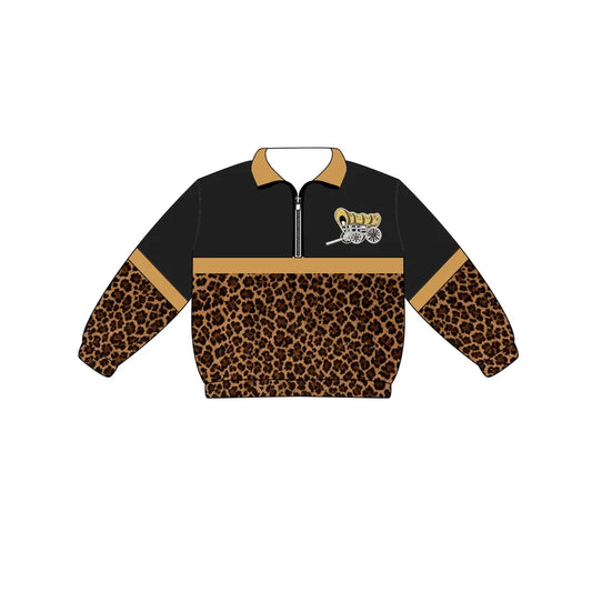 Kids custom team print long sleeve pullover top