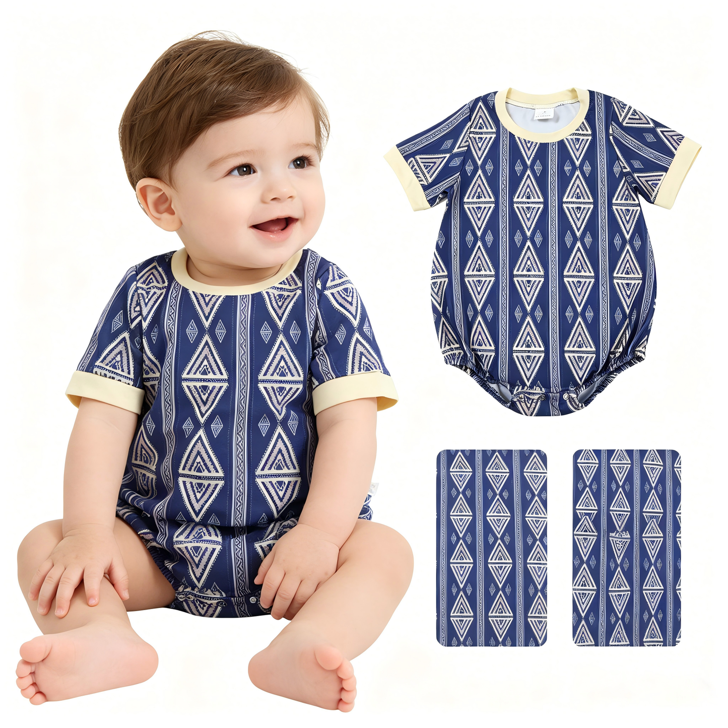 Toddle baby boy western romper