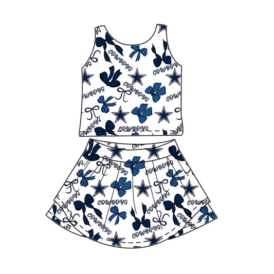 Toddle girls wholesale custom magic design skirt set