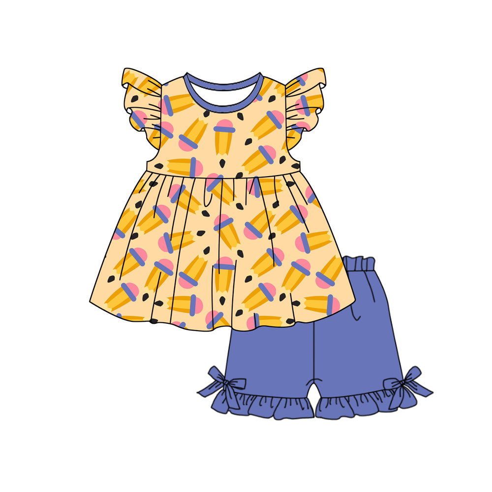 wholesale kids girls back to school outfit