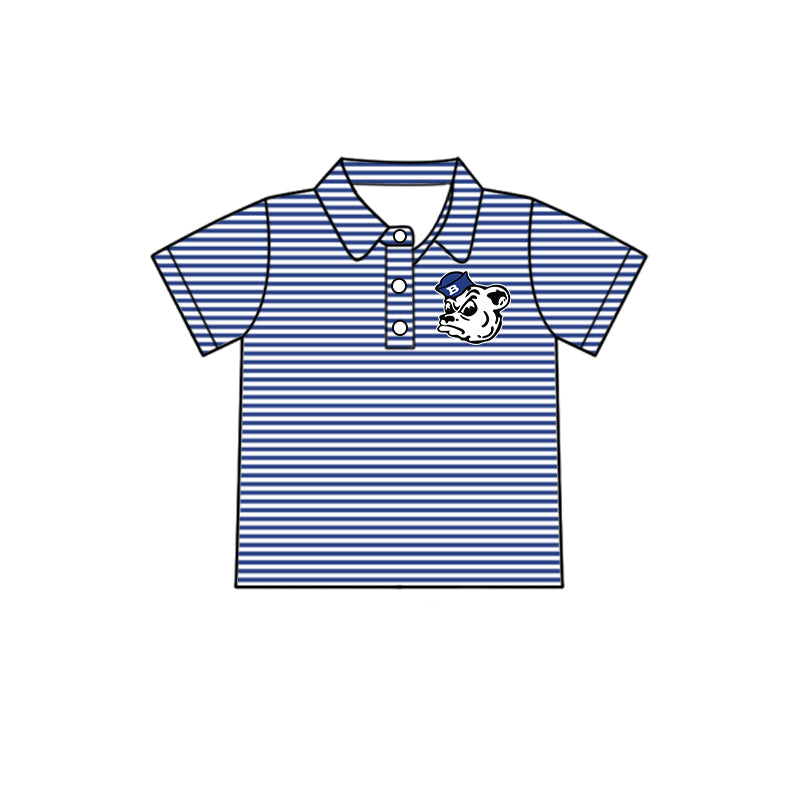 Kids baby short sleeve custom team pullover top