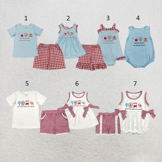 Baby girl county fair summer outfit