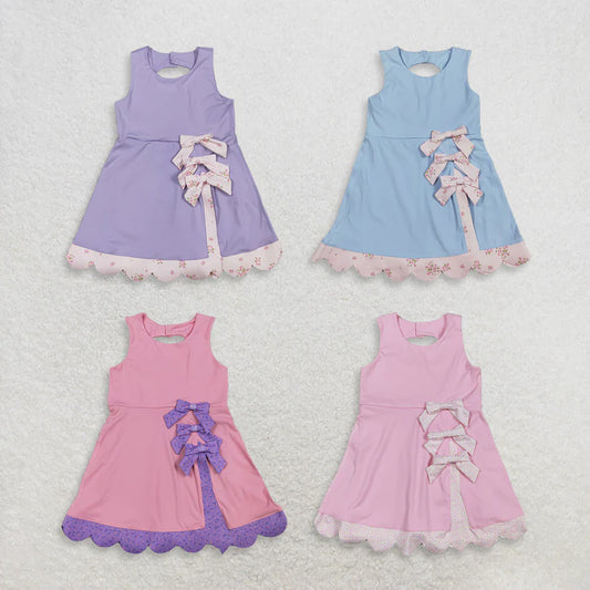Blue color baby girls yoga dress